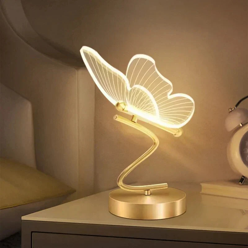 Luxury Butterfly LED Table Lamp - ButterflyLuxe-Nora Luxe