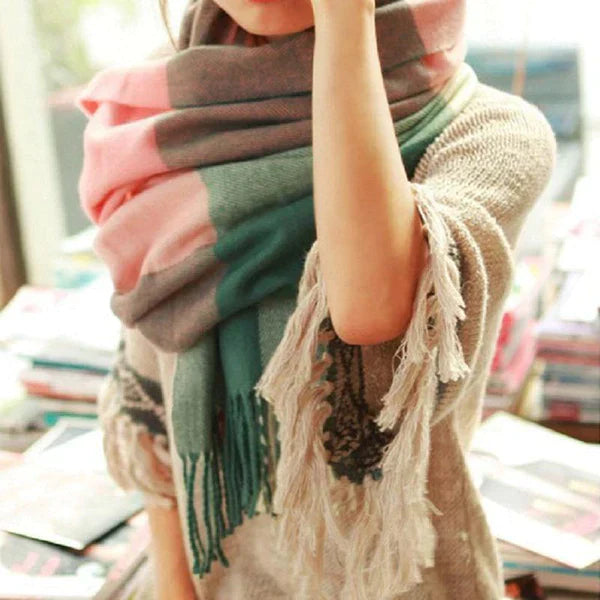 Luxury Cashmere Ladies Scarf - Marlowe-Pink-Nora Luxe