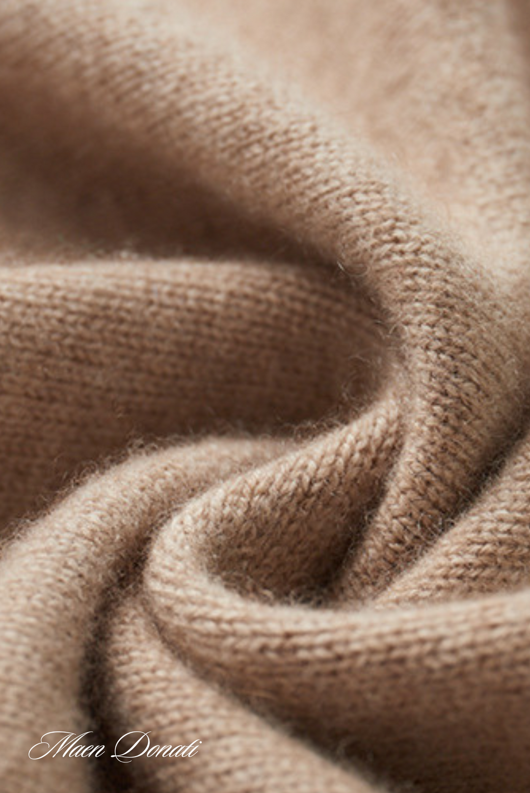 Luxury Cashmere Men's Sweater - Lucas-Light brown-M-Nora Luxe