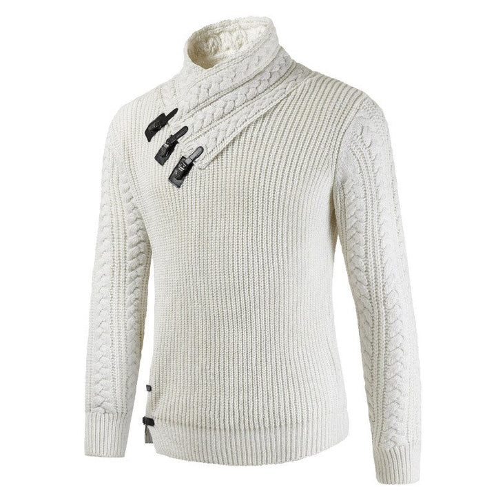 Luxury Cashmere Sweater for Men - Oliver-Beige-S-Nora Luxe