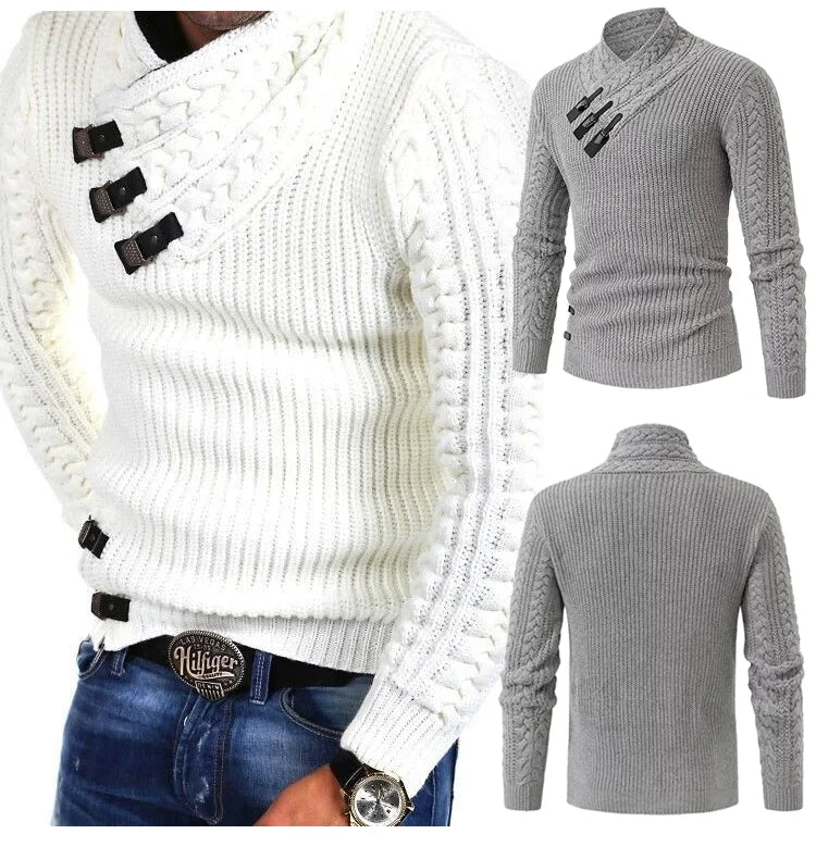 Luxury Cashmere Sweater for Men - Oliver-Black-S-Nora Luxe