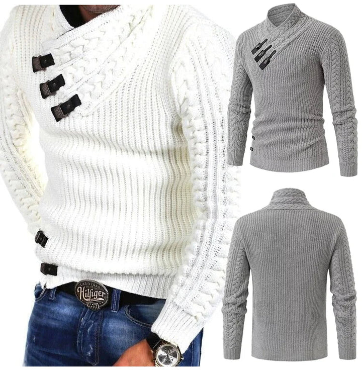 Luxury Cashmere Sweater for Men - Oliver-Black-S-Nora Luxe
