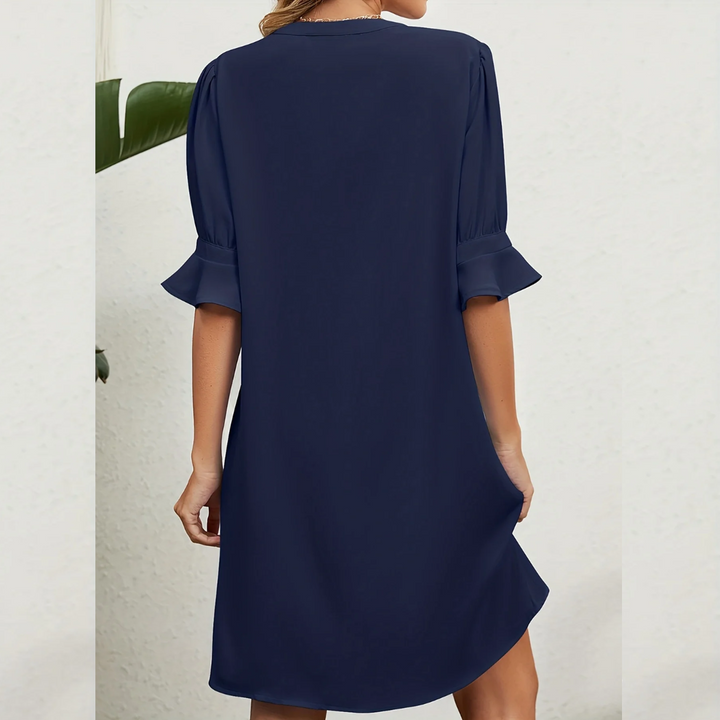 Luxury Casual Dress - Aurora-light blue-S-Nora Luxe