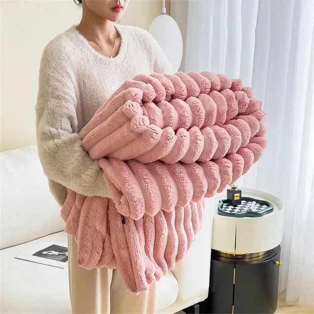 Luxury Comfort Blanket - CozyWrap-Pink-Nora Luxe
