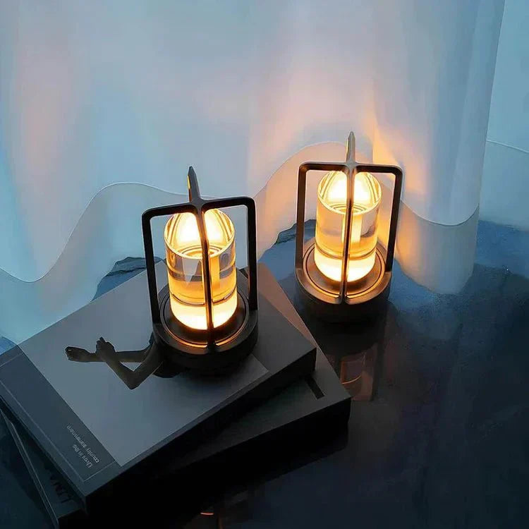 Luxury Crystal Table Lamp - LumiCrystal-Black-Nora Luxe