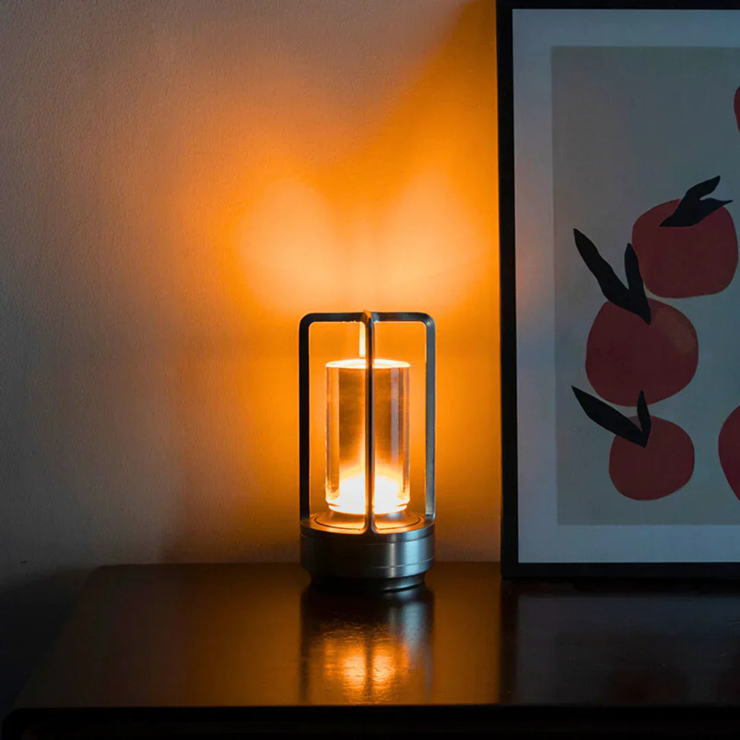 Luxury Crystal Table Lamp - LumiCrystal-Black-Nora Luxe
