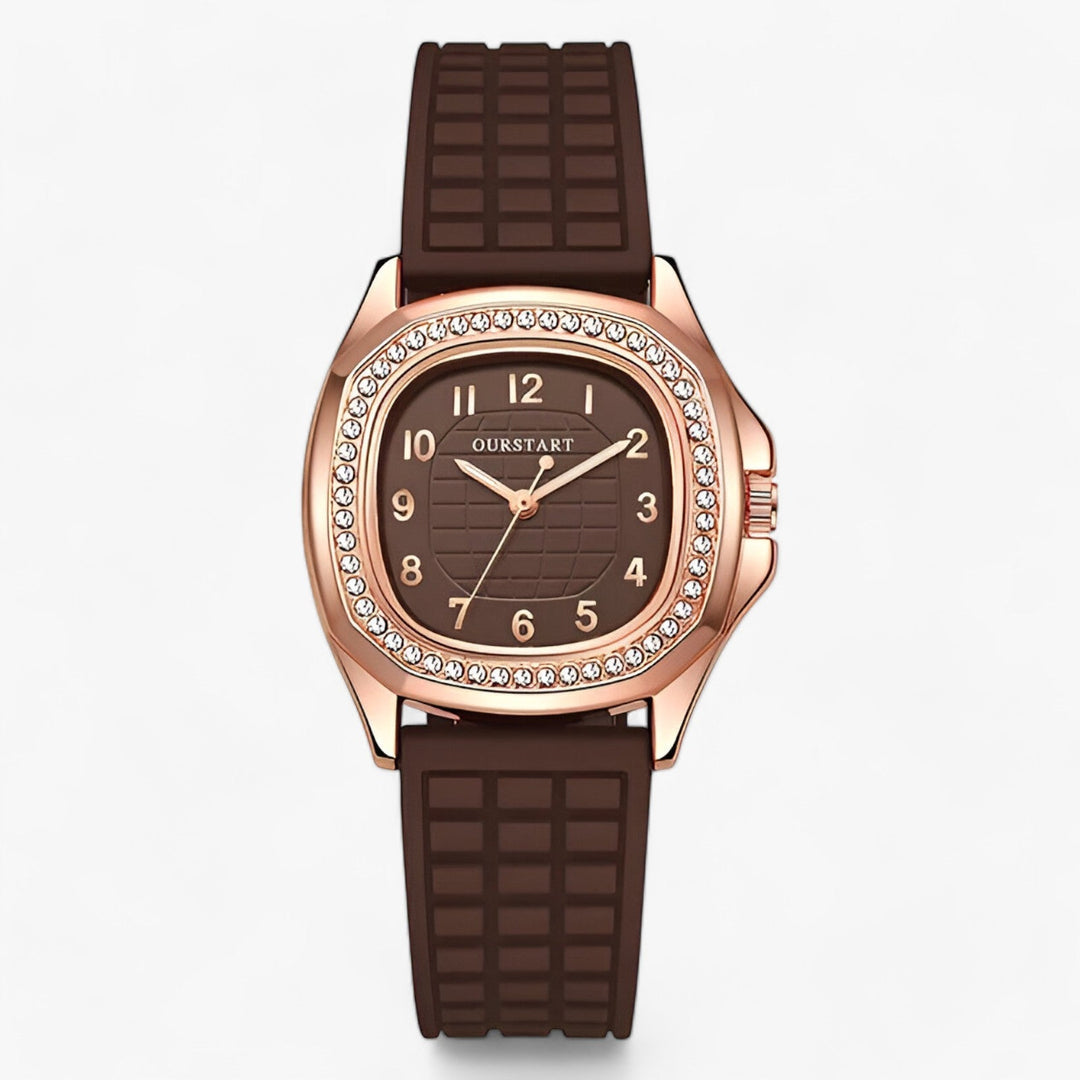 Luxury Diamond Women's Watch - Seraphina-Brown-Nora Luxe