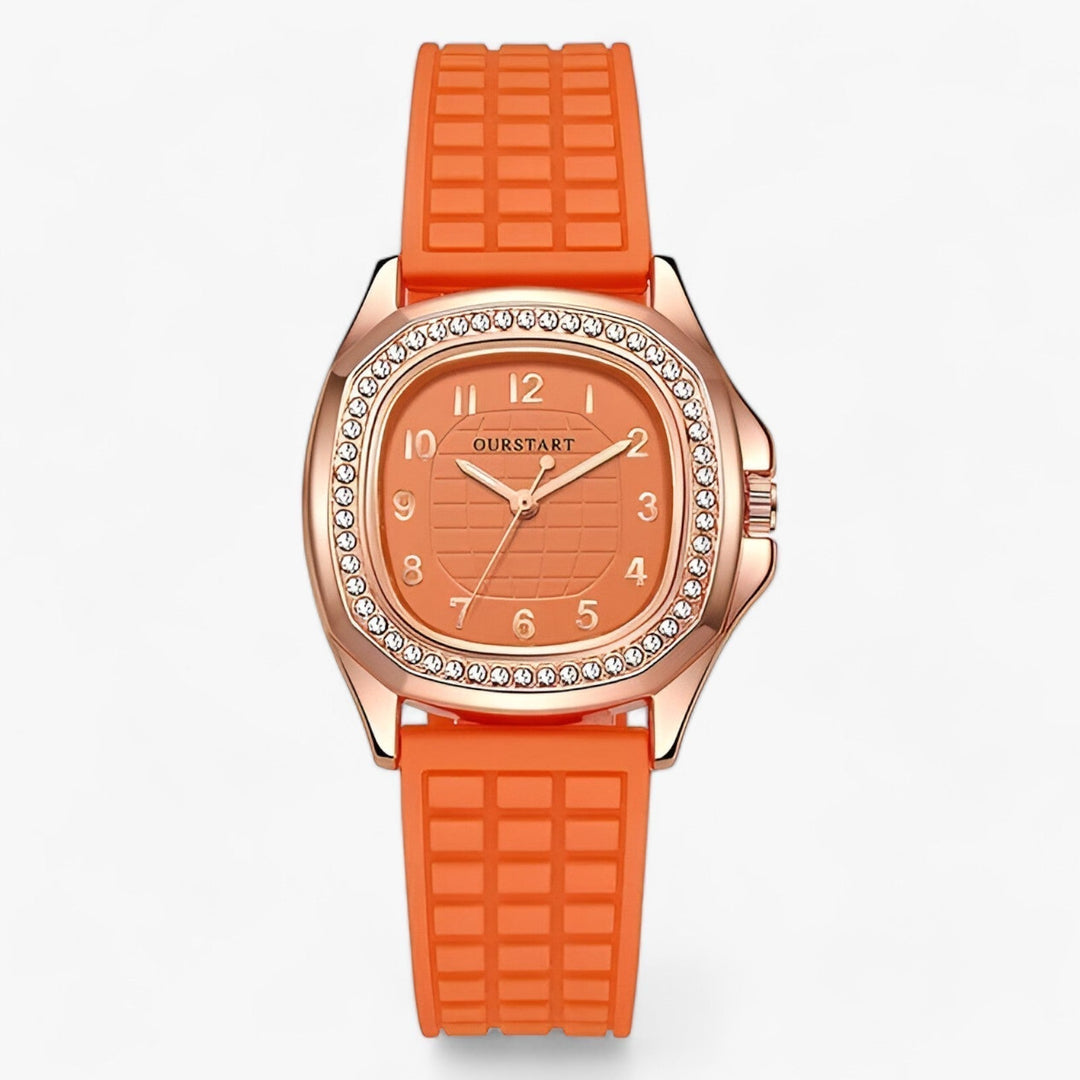 Luxury Diamond Women's Watch - Seraphina-Orange-Nora Luxe