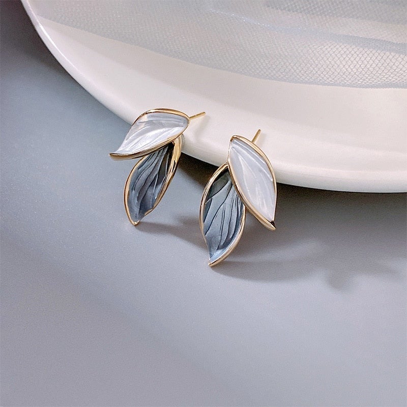 Luxury Enamel Lucky Wing Earrings - Aelina-Nora Luxe