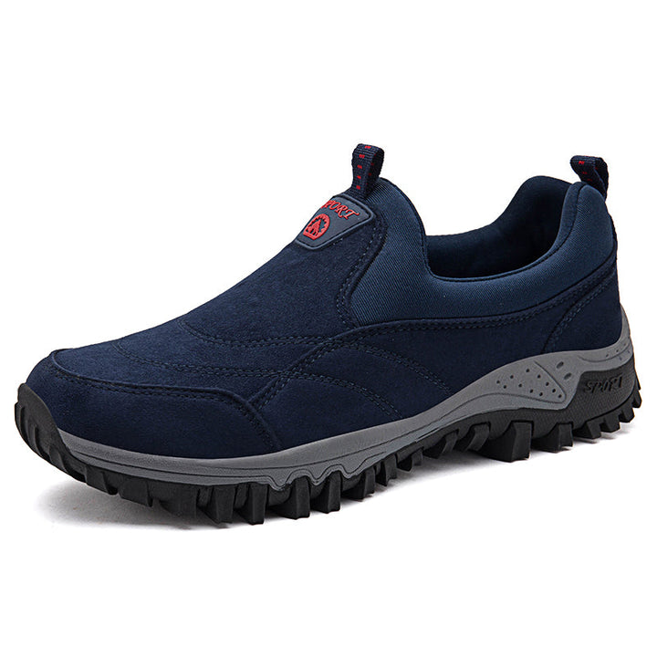 Luxury Ergonomic Men's Slip-Ons - Elias Comfort Fit-Blue-4.5-Nora Luxe