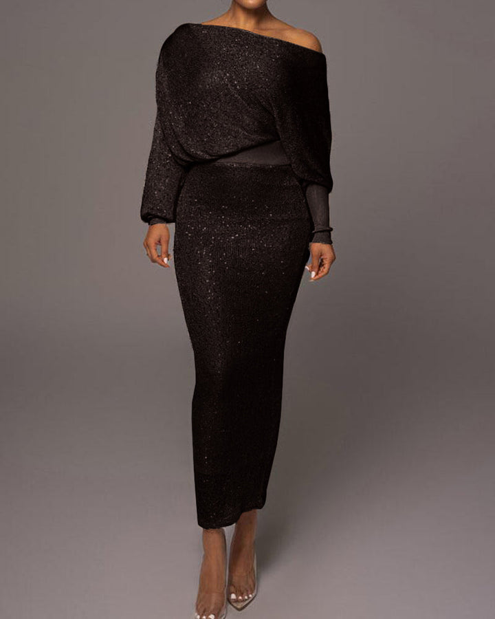 Luxury Evening Dress - Evelina-Black-S-Nora Luxe