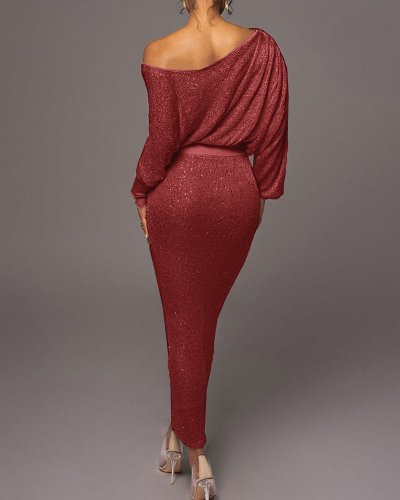 Luxury Evening Dress - Evelina-Silver-S-Nora Luxe