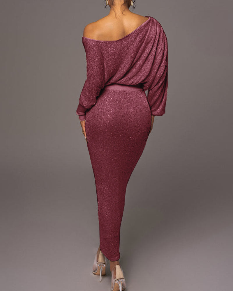 Luxury Evening Dress - Evelina-Silver-S-Nora Luxe