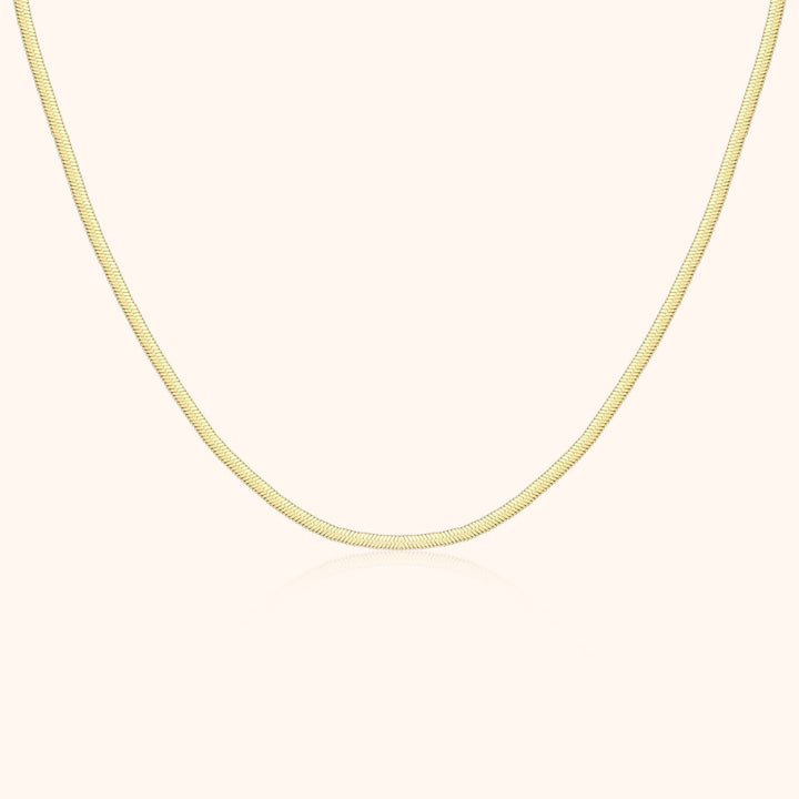 Luxury Flat Necklace - Elvira-Gold-Nora Luxe