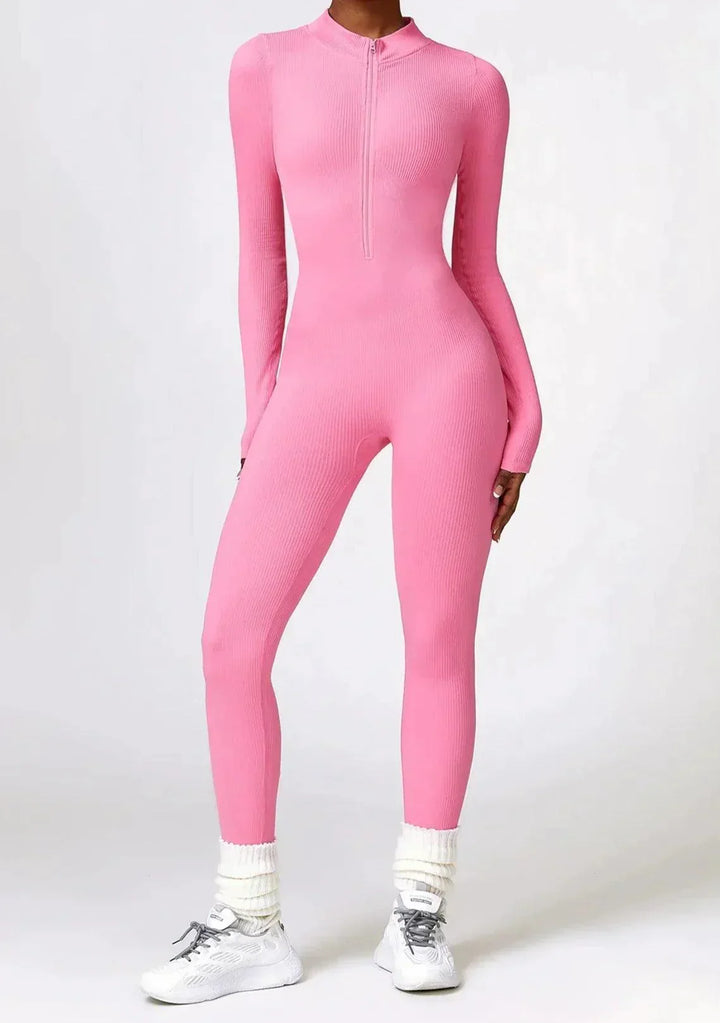 Luxury Full-Body Romper with Long Sleeves - Lisa-Black-XS-Nora Luxe