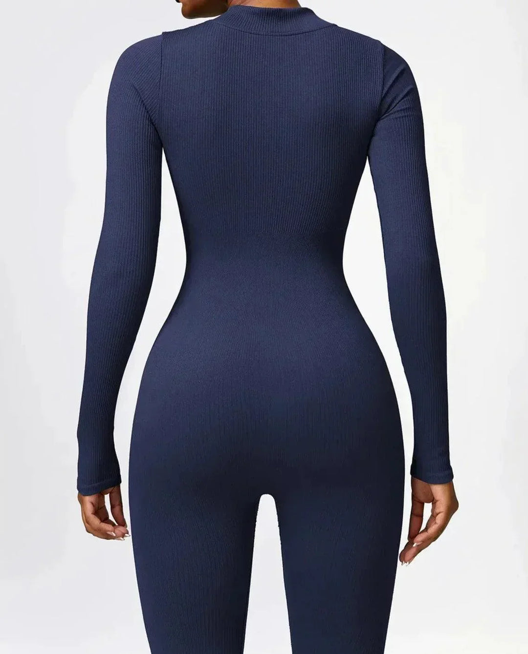 Luxury Full-Body Romper with Long Sleeves - Lisa-Black-XS-Nora Luxe