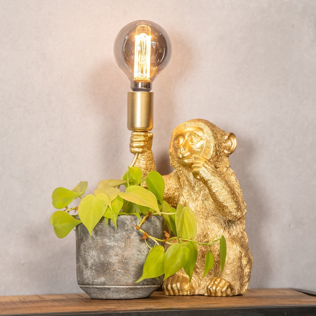 Luxury Gold Monkey Table Lamp - GoldenChimp-Nora Luxe