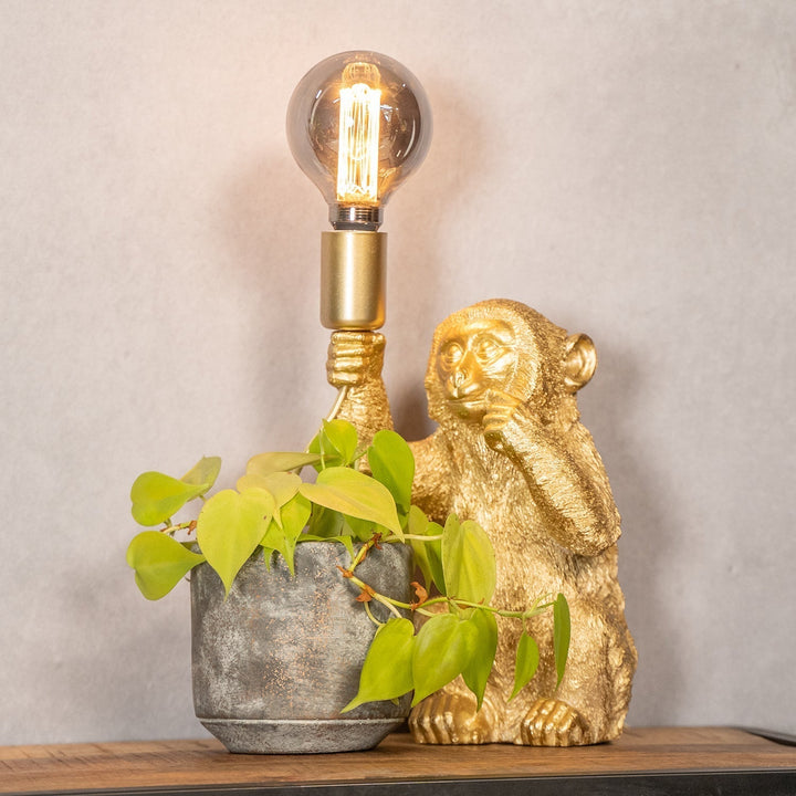 Luxury Gold Monkey Table Lamp - GoldenChimp-Nora Luxe