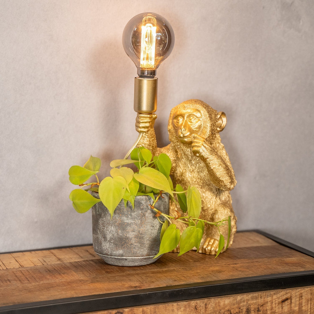 Luxury Gold Monkey Table Lamp - GoldenChimp-Nora Luxe