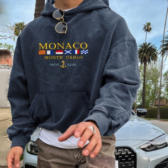 Luxury Hoodie - Monte Carlo-Blue-S-Nora Luxe