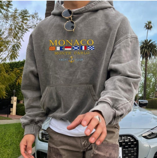 Luxury Hoodie - Monte Carlo-Gray-S-Nora Luxe