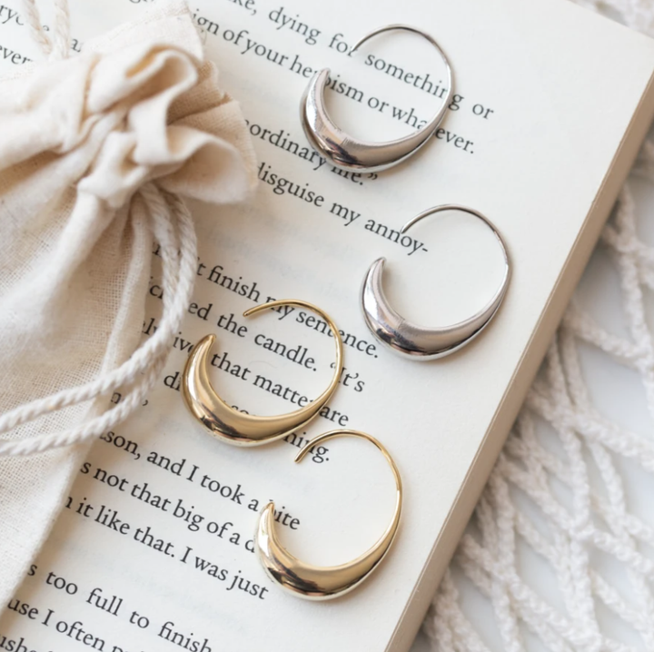 Luxury Hoop Earrings - Celestina-Gold-Nora Luxe