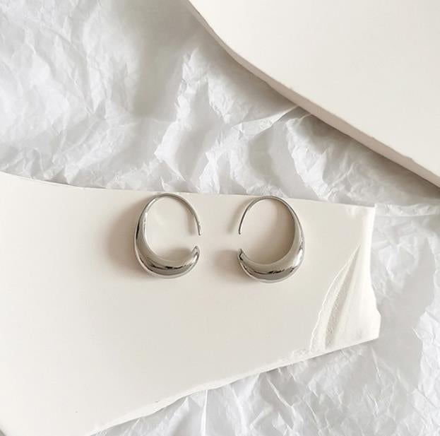 Luxury Hoop Earrings - Celestina-Silver-Nora Luxe