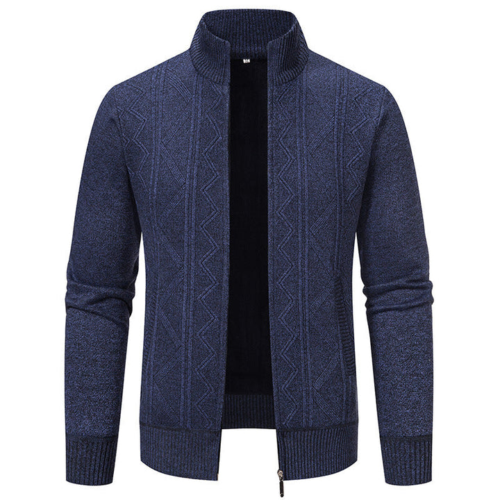 Luxury Knitted Men's Vest - Henry-Dark Blue-L-Nora Luxe