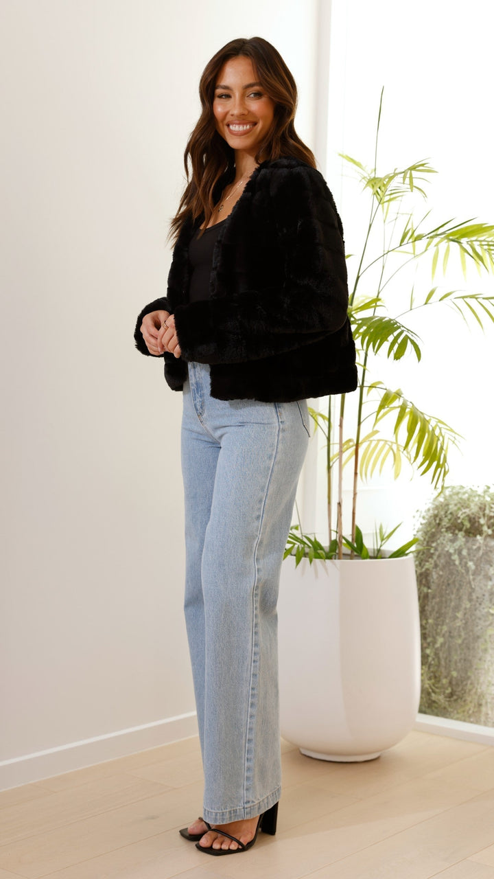 Luxury Ladies Crop Jacket - Veloura-White-XS-Nora Luxe