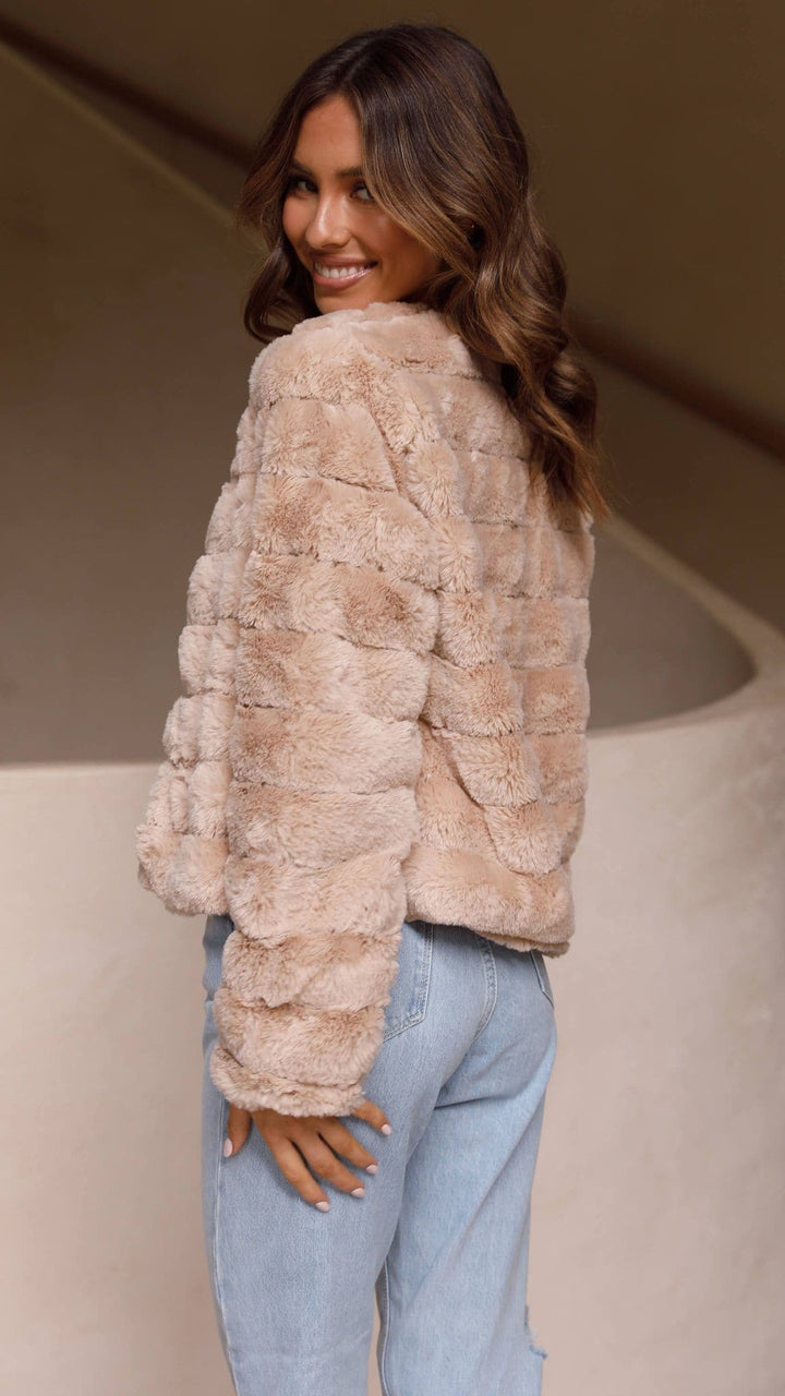 Luxury Ladies Crop Jacket - Veloura-White-XS-Nora Luxe