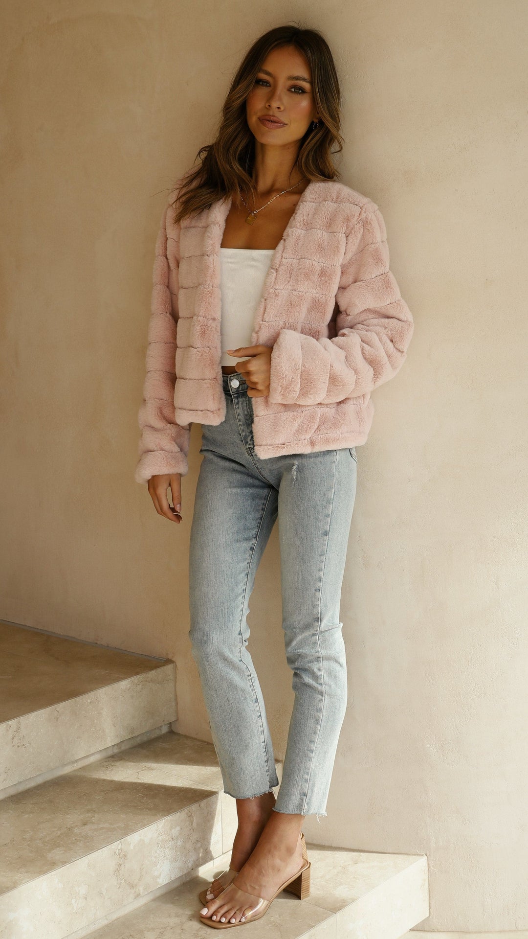 Luxury Ladies Crop Jacket - Veloura-White-XS-Nora Luxe