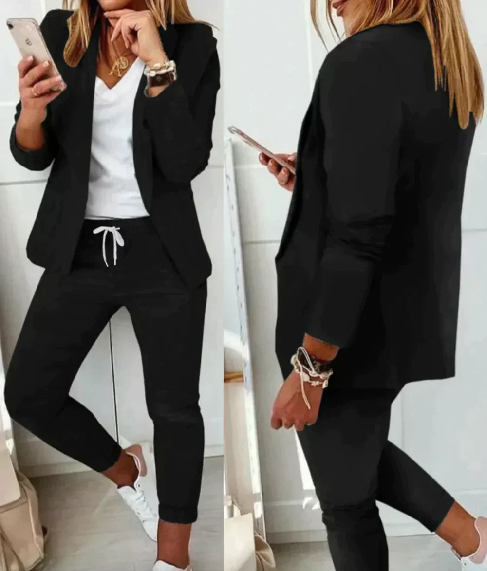 Luxury Ladies Suit - Celeste-Black-S-Nora Luxe