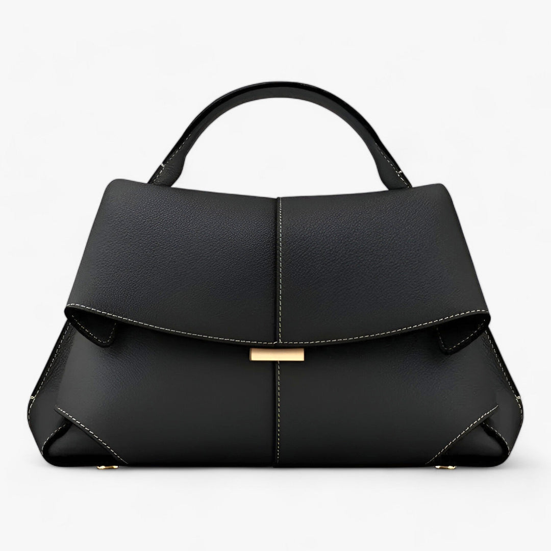 Luxury Leather Handbag - Éclat-Black-Nora Luxe