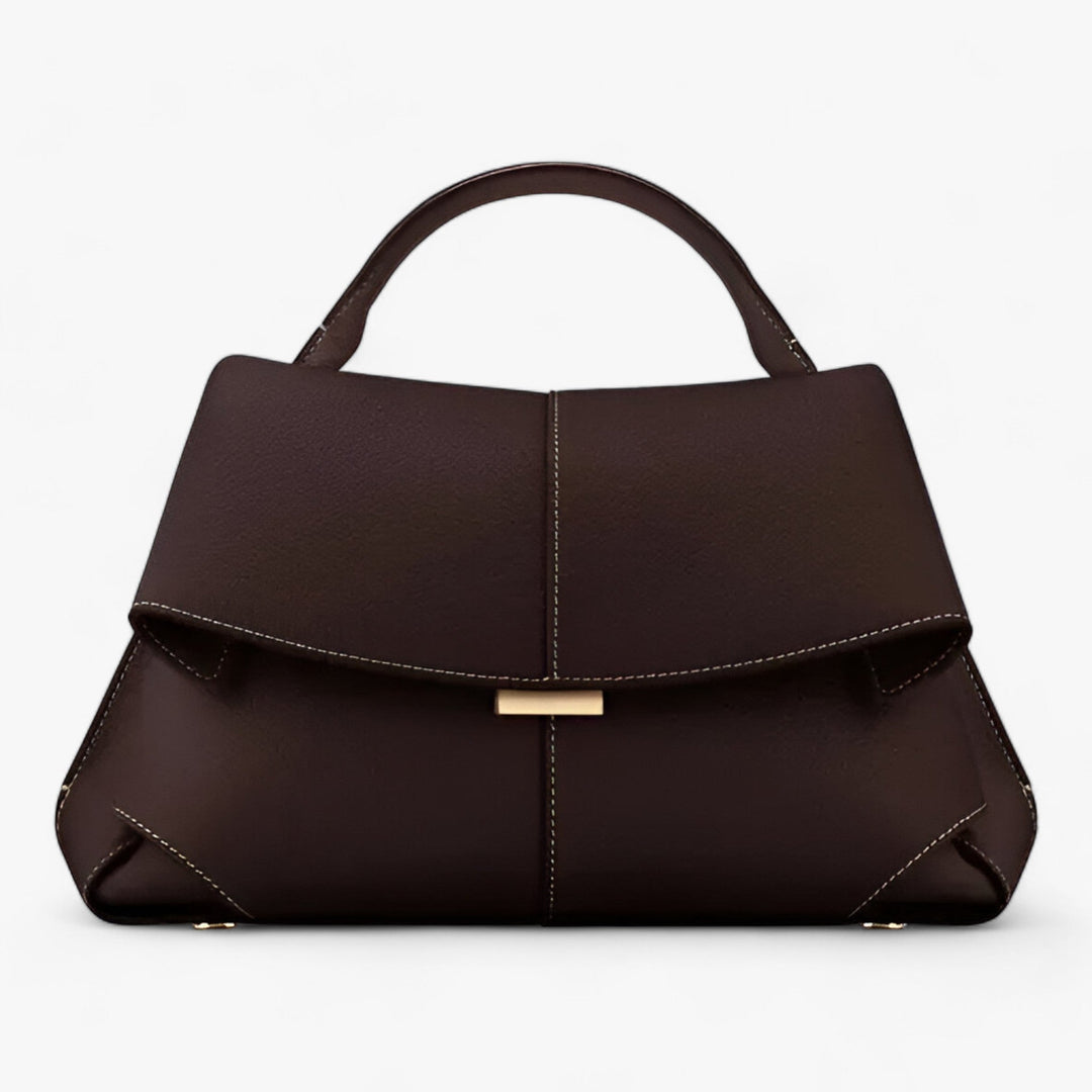 Luxury Leather Handbag - Éclat-Bordeaux-Nora Luxe