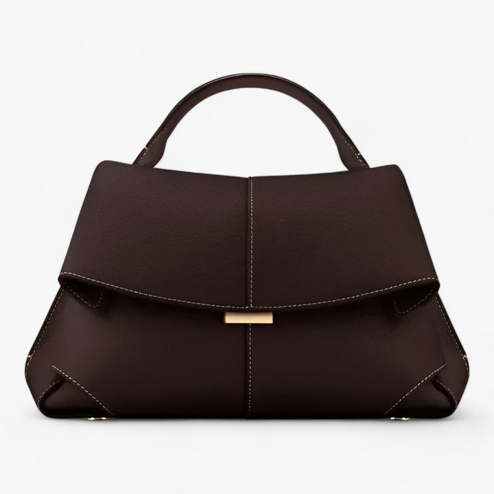 Luxury Leather Handbag - Éclat-Bordeaux-Nora Luxe