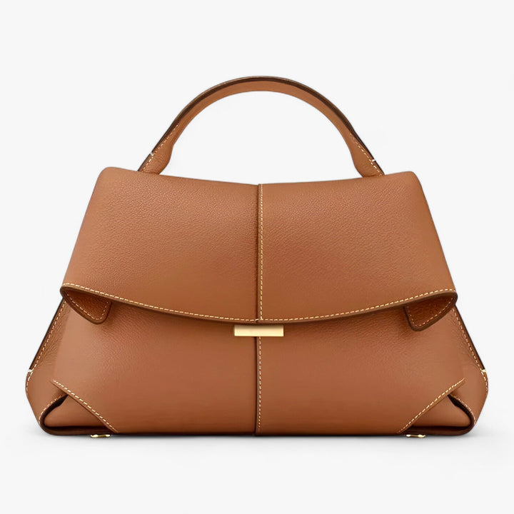 Luxury Leather Handbag - Éclat-Brown-Nora Luxe