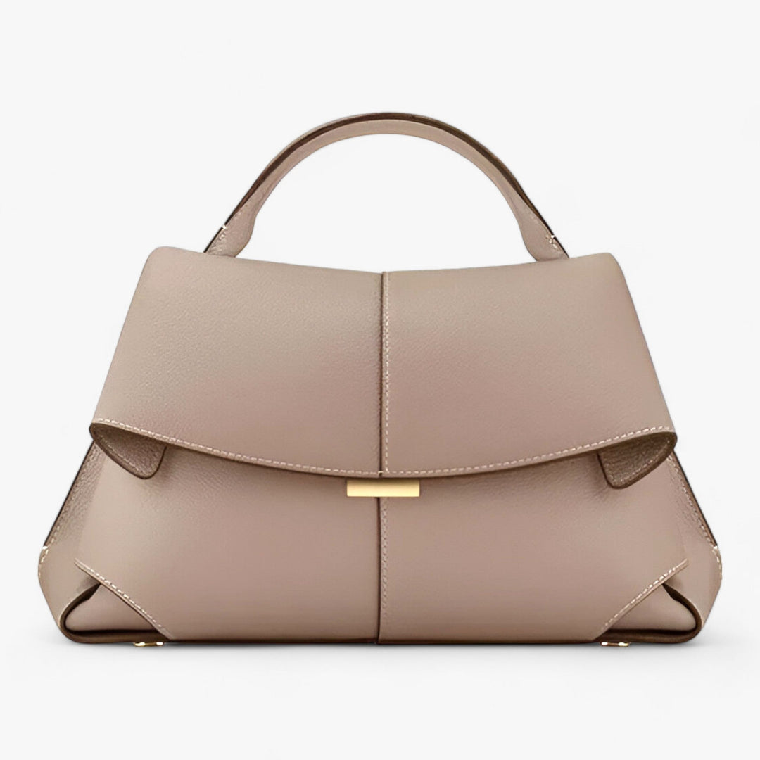 Luxury Leather Handbag - Éclat-Gray-Nora Luxe