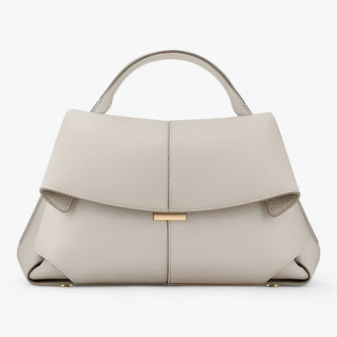 Luxury Leather Handbag - Éclat-White-Nora Luxe