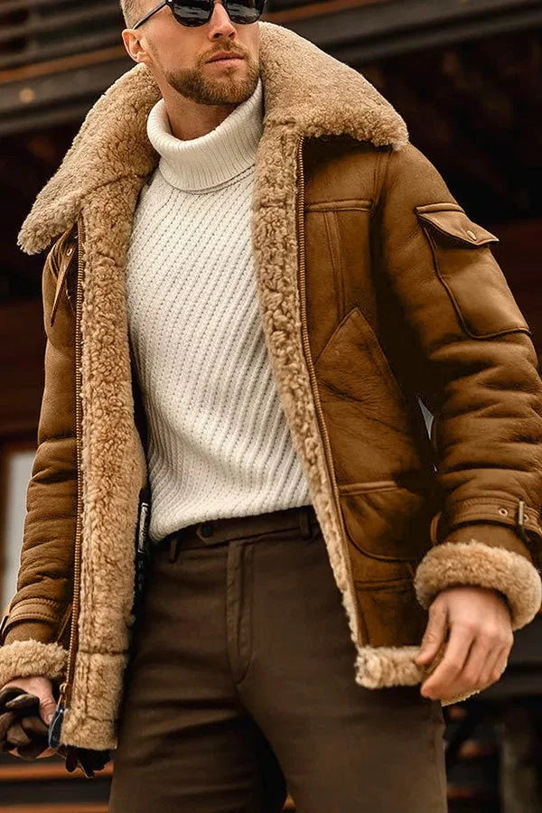 Luxury Leather Jacket for Men - Oliver-Brown-S-Nora Luxe