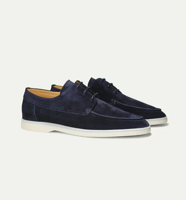 Luxury Leather Lace-up Loafers for Men - Diederik-Black-6.0-Nora Luxe