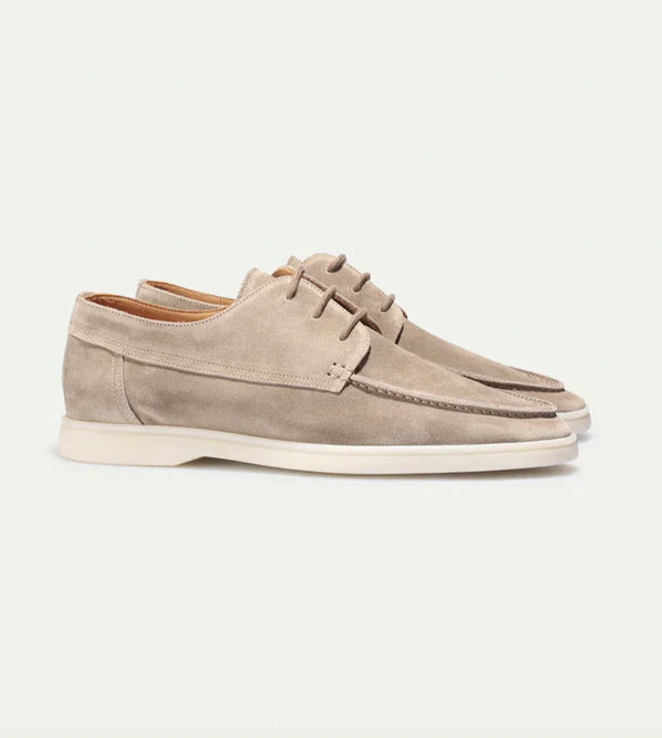 Luxury Leather Lace-up Loafers for Men - Diederik-Black-6.0-Nora Luxe