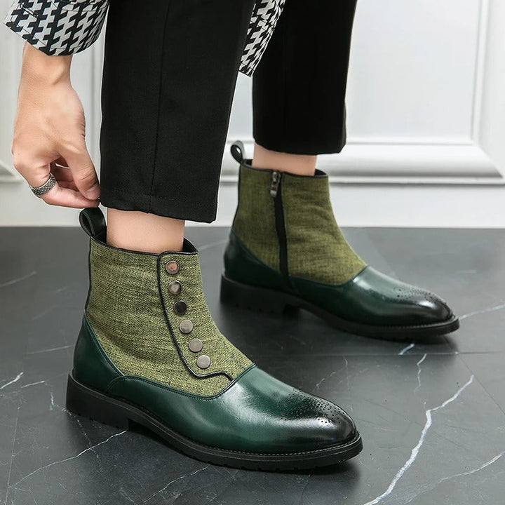 Luxury Leather Men's Boots - Levi-Black-5.0-Nora Luxe