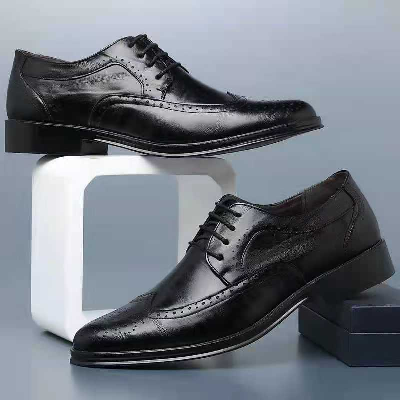 Luxury Leather Shoes for Men - Noah-Black-6.5-Nora Luxe