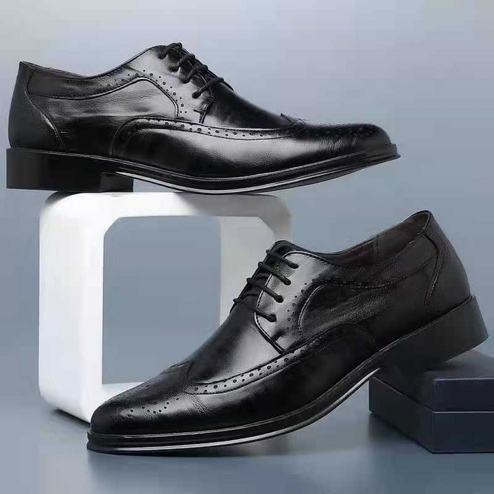 Luxury Leather Shoes for Men - Noah-Black-6.5-Nora Luxe