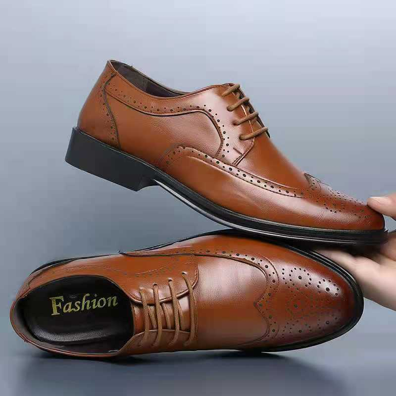 Luxury Leather Shoes for Men - Noah-Brown-6.5-Nora Luxe