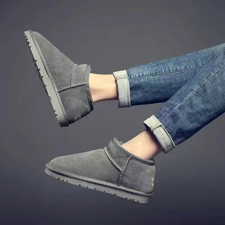 Luxury Low Winter Boots with Fur - Isabella-Black-4.0-Nora Luxe