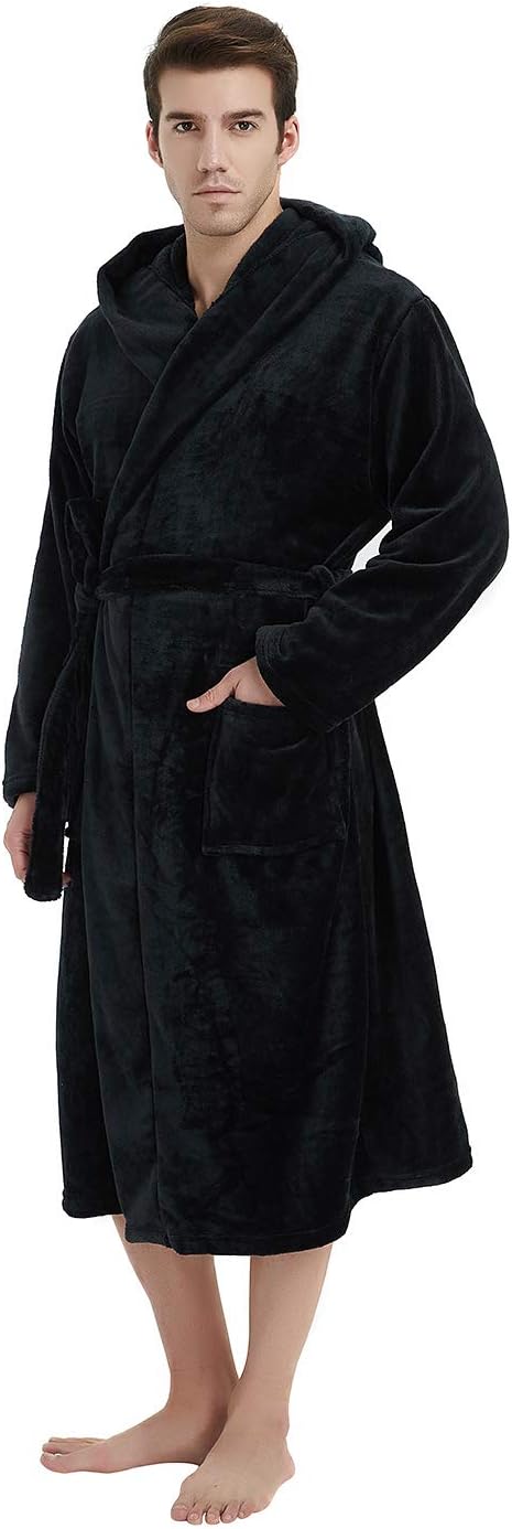 Luxury Men's Bathrobe - Robbie-Dark Gray-S/M-Nora Luxe