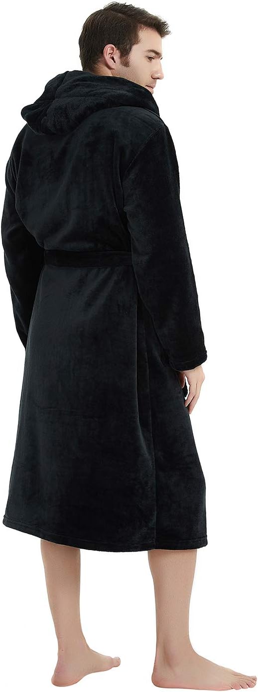 Luxury Men's Bathrobe - Robbie-Dark Gray-S/M-Nora Luxe