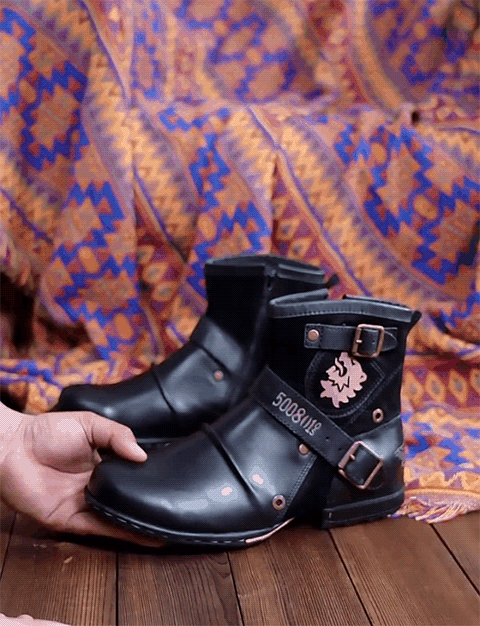 Luxury Men's Boots with Retro Charm - Elliot-Brown-5.5-Nora Luxe