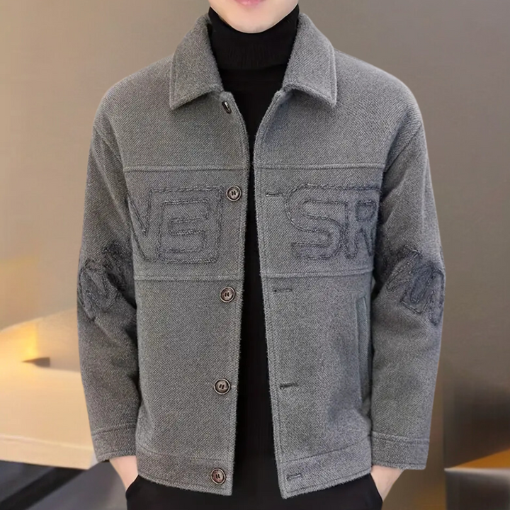 Luxury Men's Coat with Timeless Class - Bastien-Gray-S-Nora Luxe